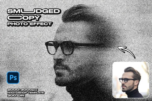 Download Smudged Copy Photo Effect - Premium Resources