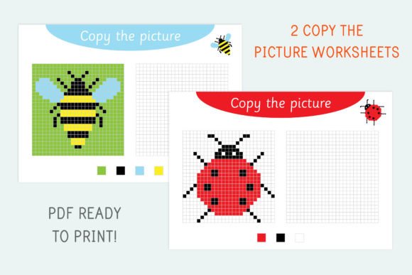 Download Copy the Picture Worksheets for Kids - Premium Resources